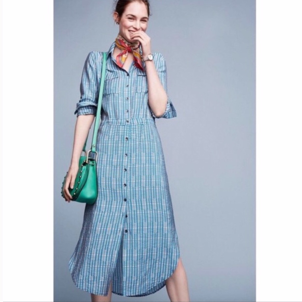 Anthropologie Maeve Jemima Drawstring Dress